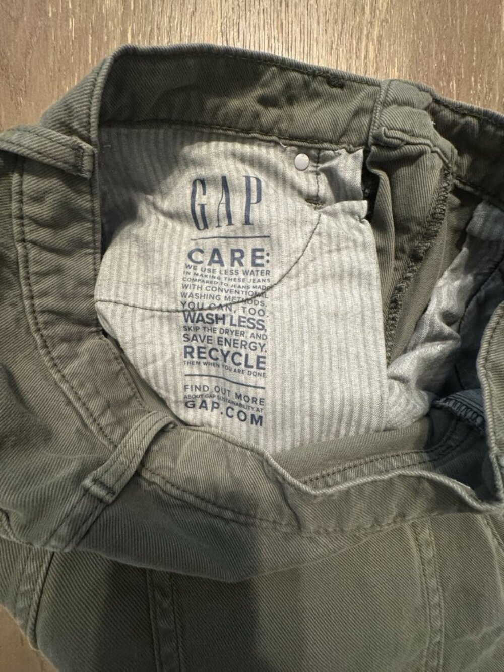Gap Women Olive Barrel High Rise 29/8 Tall Mesculen Green Jeans 739238 - Picture 10 of 12